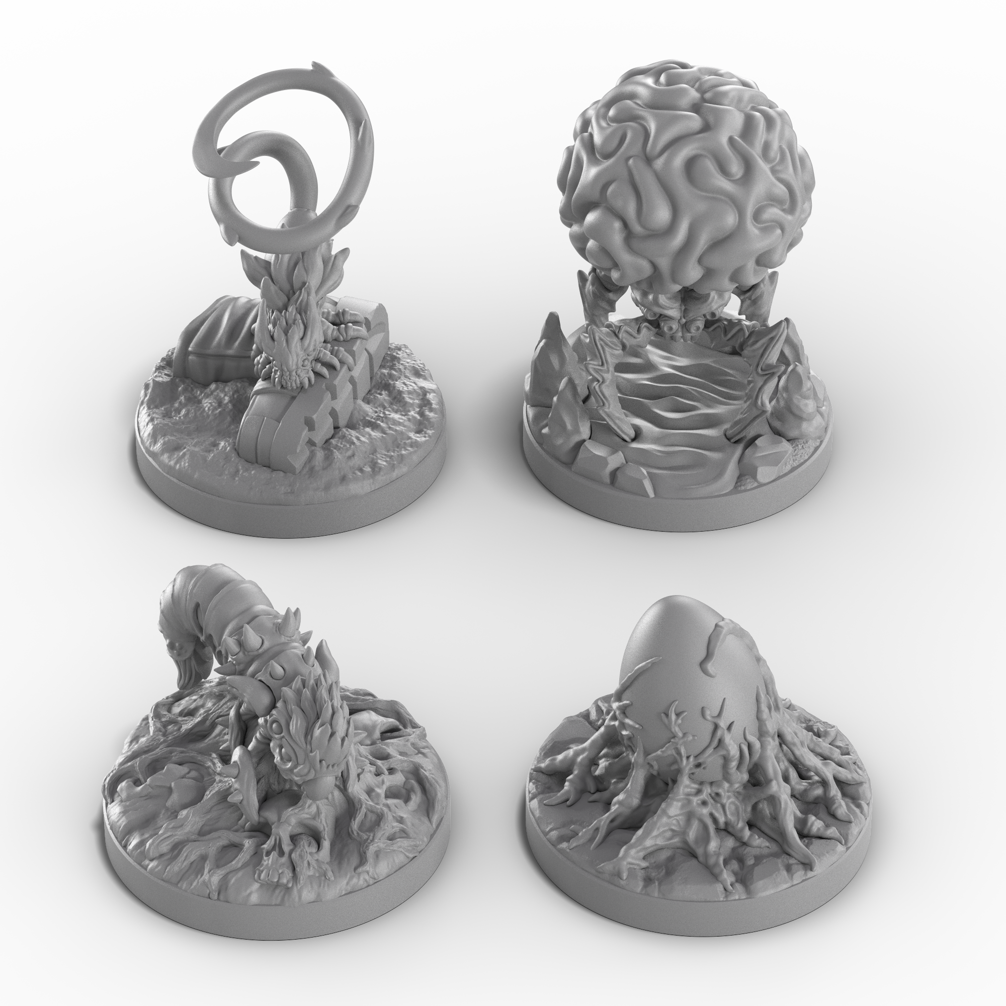 Cave Sickle Queen - Sicklings and Eggs Resin Miniatures