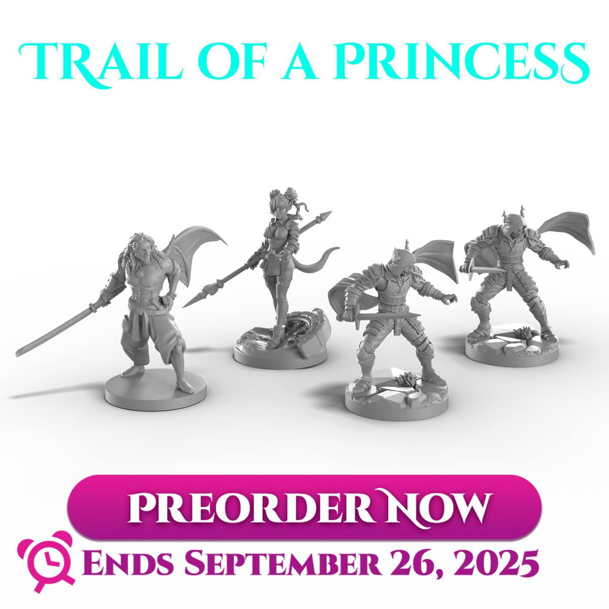 Trail of a Princess Resin Miniature Preorder