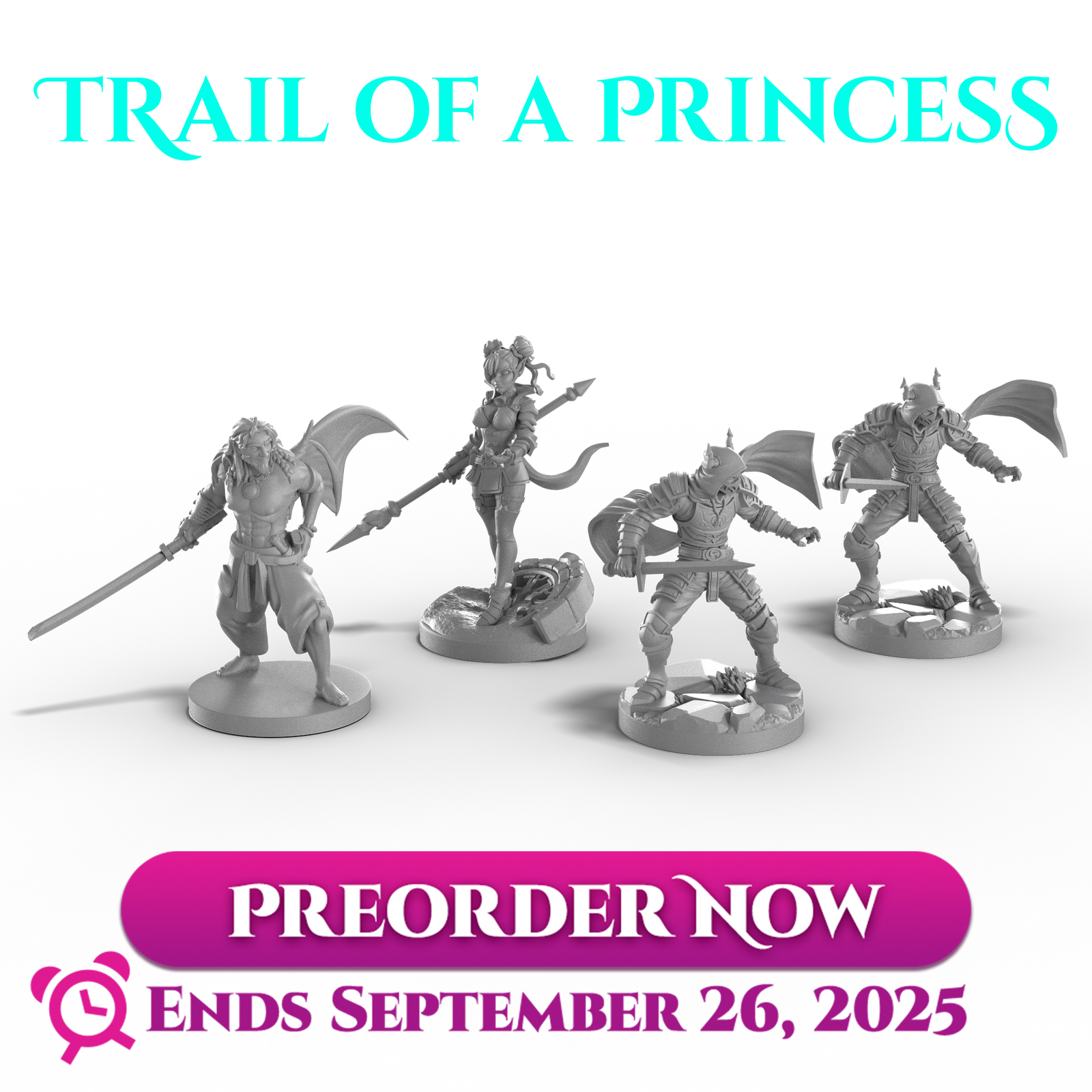 Trail of a Princess Resin Miniature Preorder