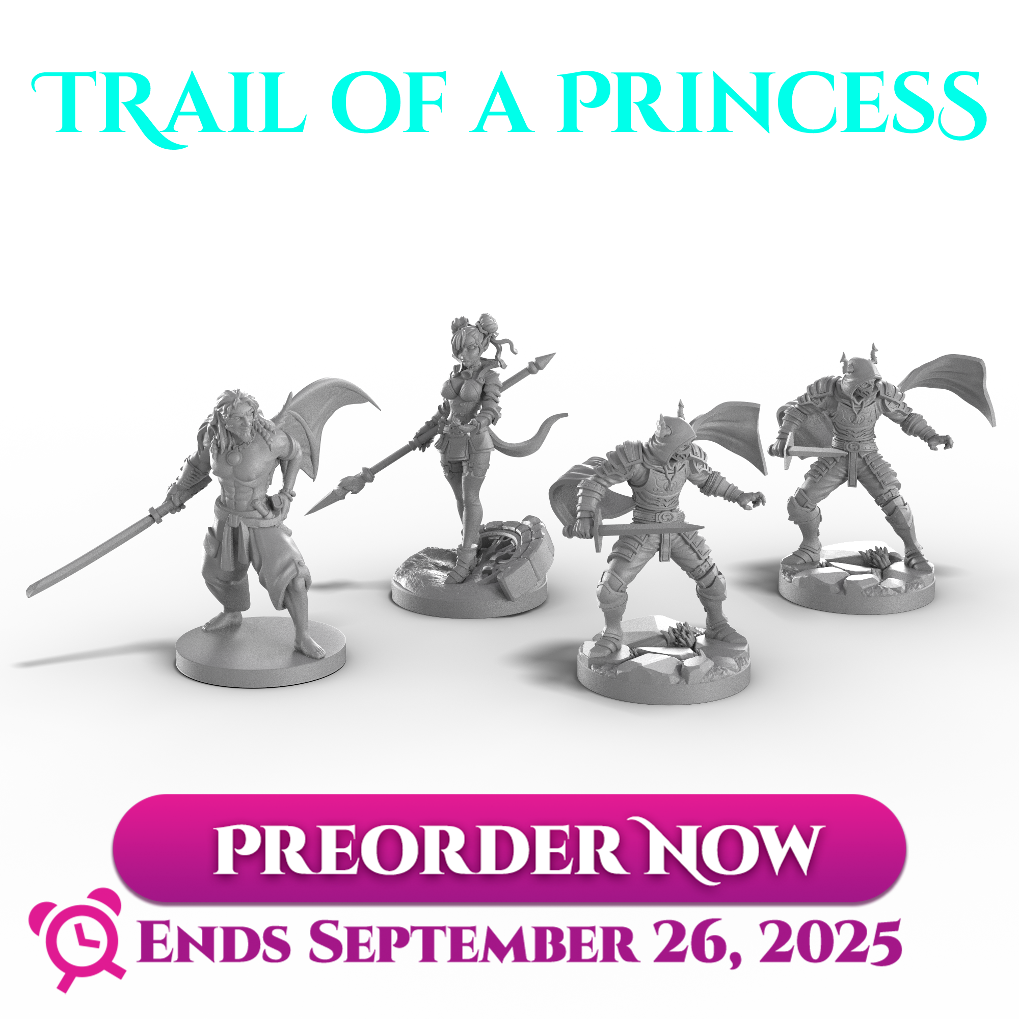 Trail of a Princess Resin Miniature Preorder